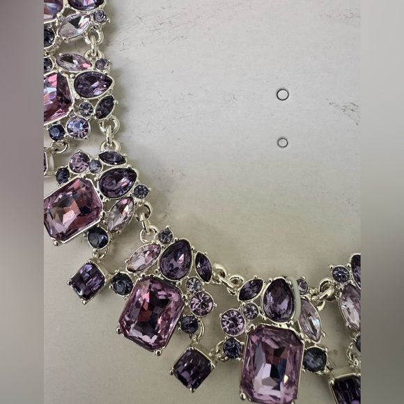 Talbots Lavender Purple Cable Knit Women's Sweater & Statement Necklace - Picture 12 of 12